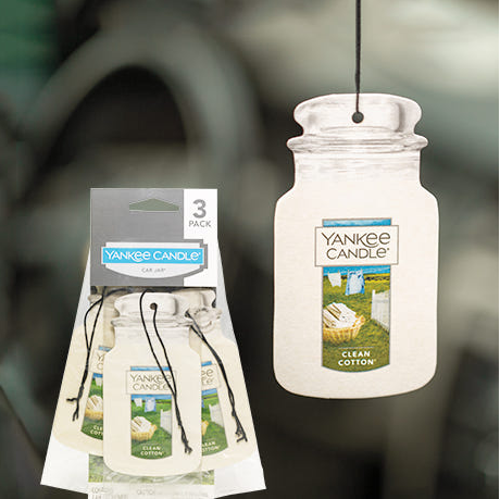 Yankee candle car jar 3P clean cotton