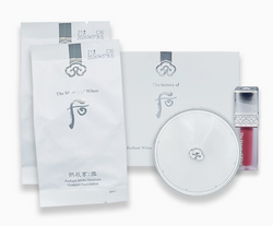 Whoo gongjinhyang seol radiant white moisture cushion foundation SPF50/PA+++ special set