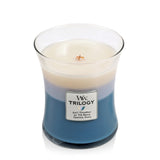 Woodwick candle trilogy beachfront cottage