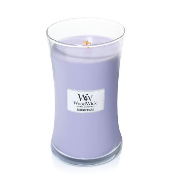 Woodwick candle lavender spa