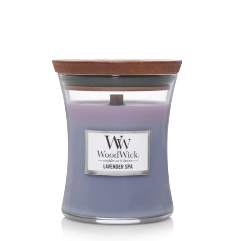 Woodwick candle lavender spa
